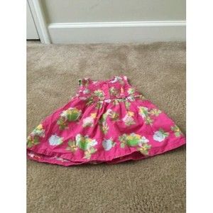 Small Steps Baby Girls Floral Print Dress Sleeveless Size 18 Months